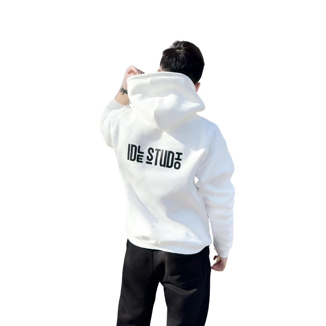 Idle Oversized Hoodie - Ivory White