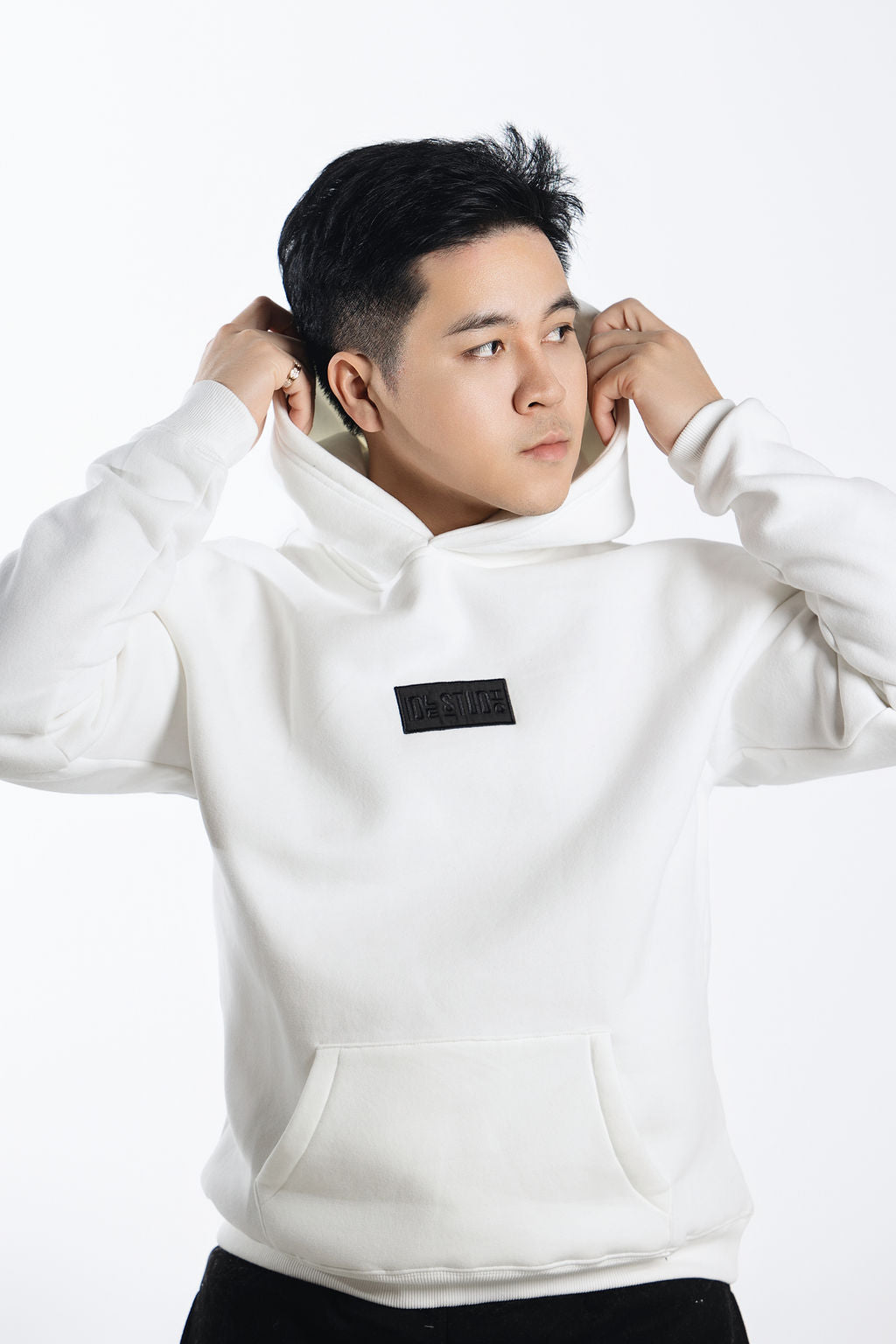 Idle Oversized Hoodie - Ivory White