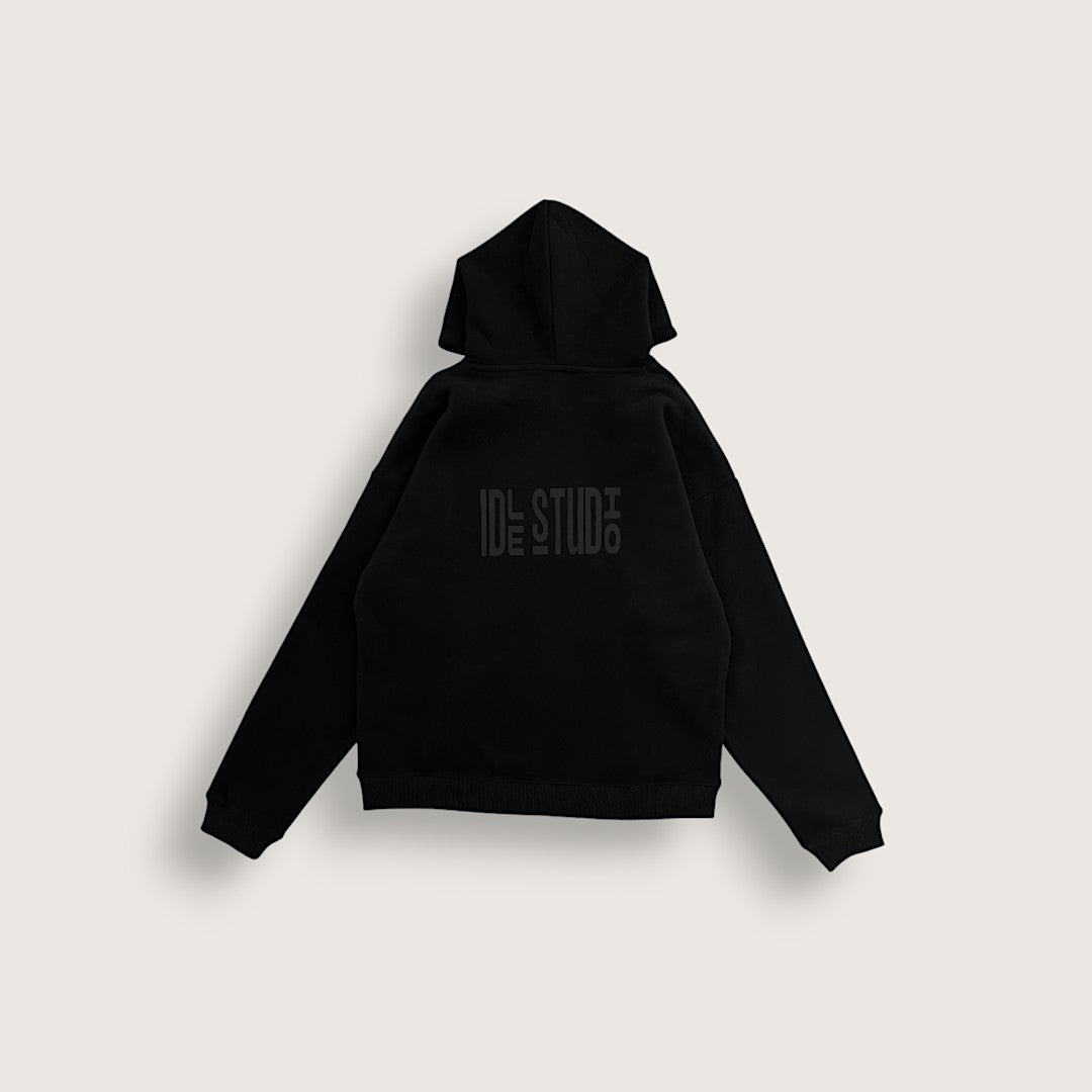 Idle Oversized Hoodie - Jet Black