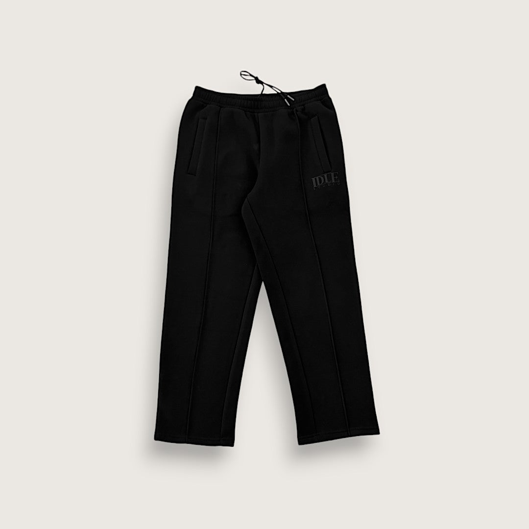 Idle Pleated Sweatpants - Jet Black