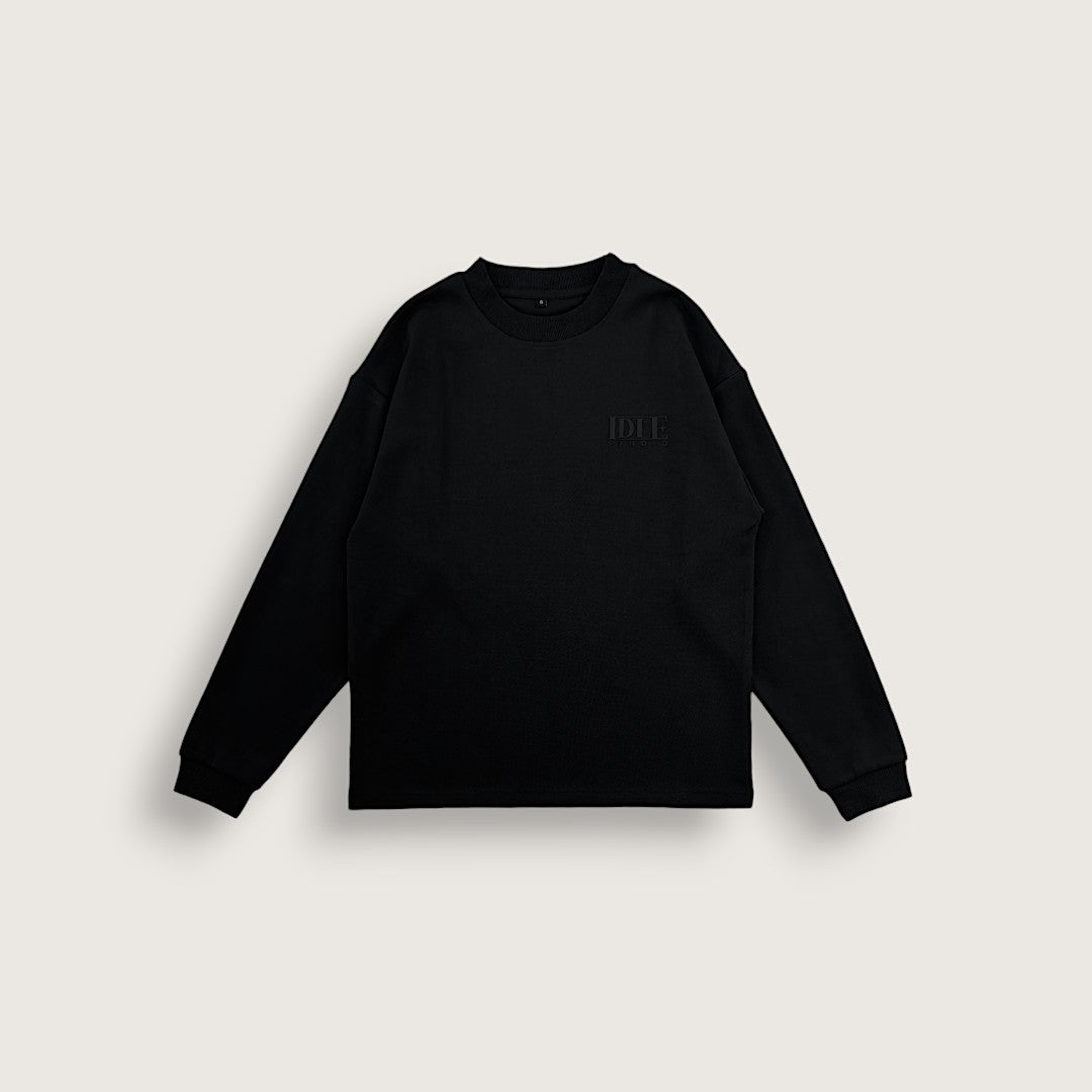 Idle Long Sleeve T-Shirt - Jet Black