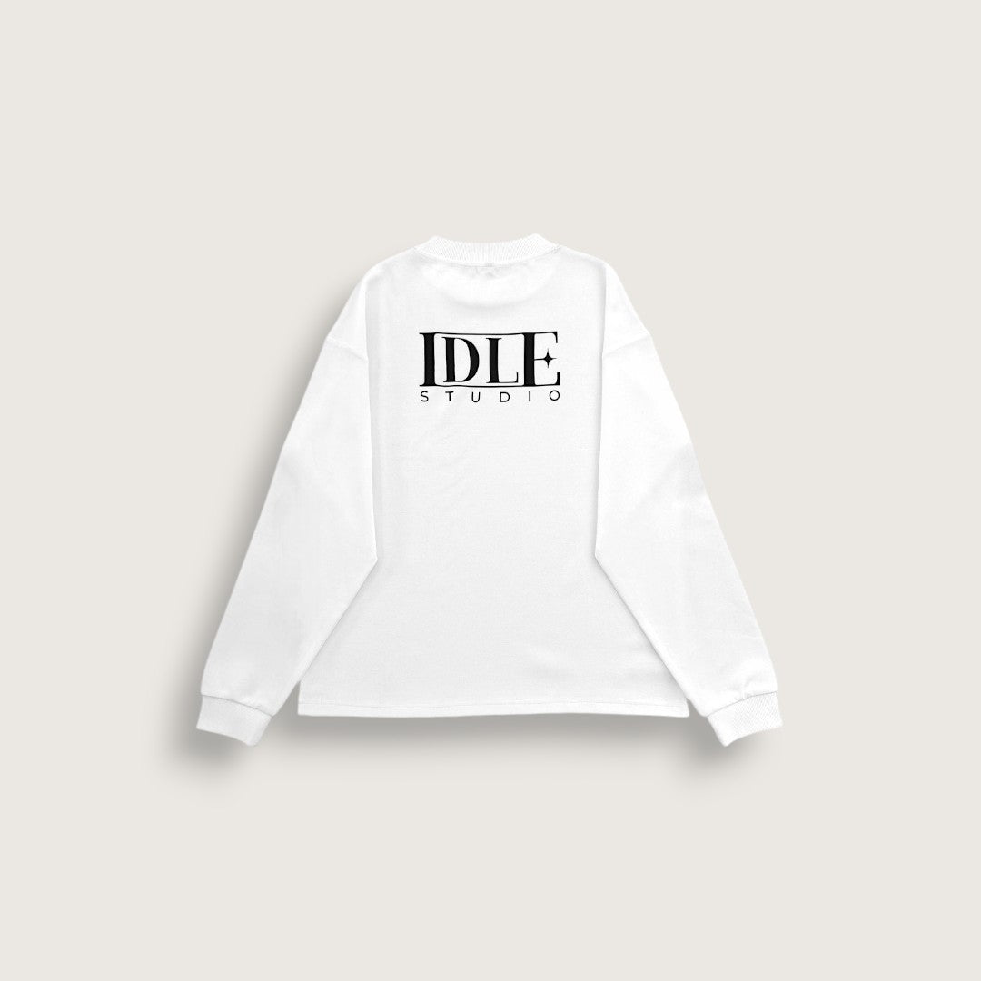 Idle Long Sleeve T-Shirt - Ivory White