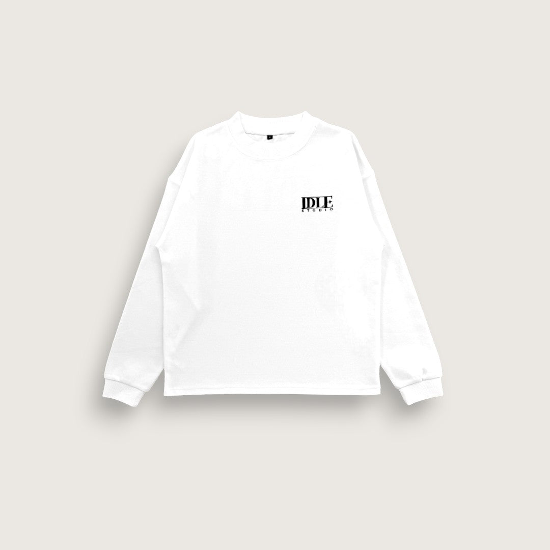 Idle Long Sleeve T-Shirt - Ivory White