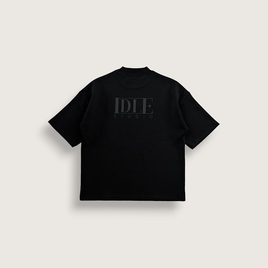 Idle Oversized T-Shirt - Jet Black