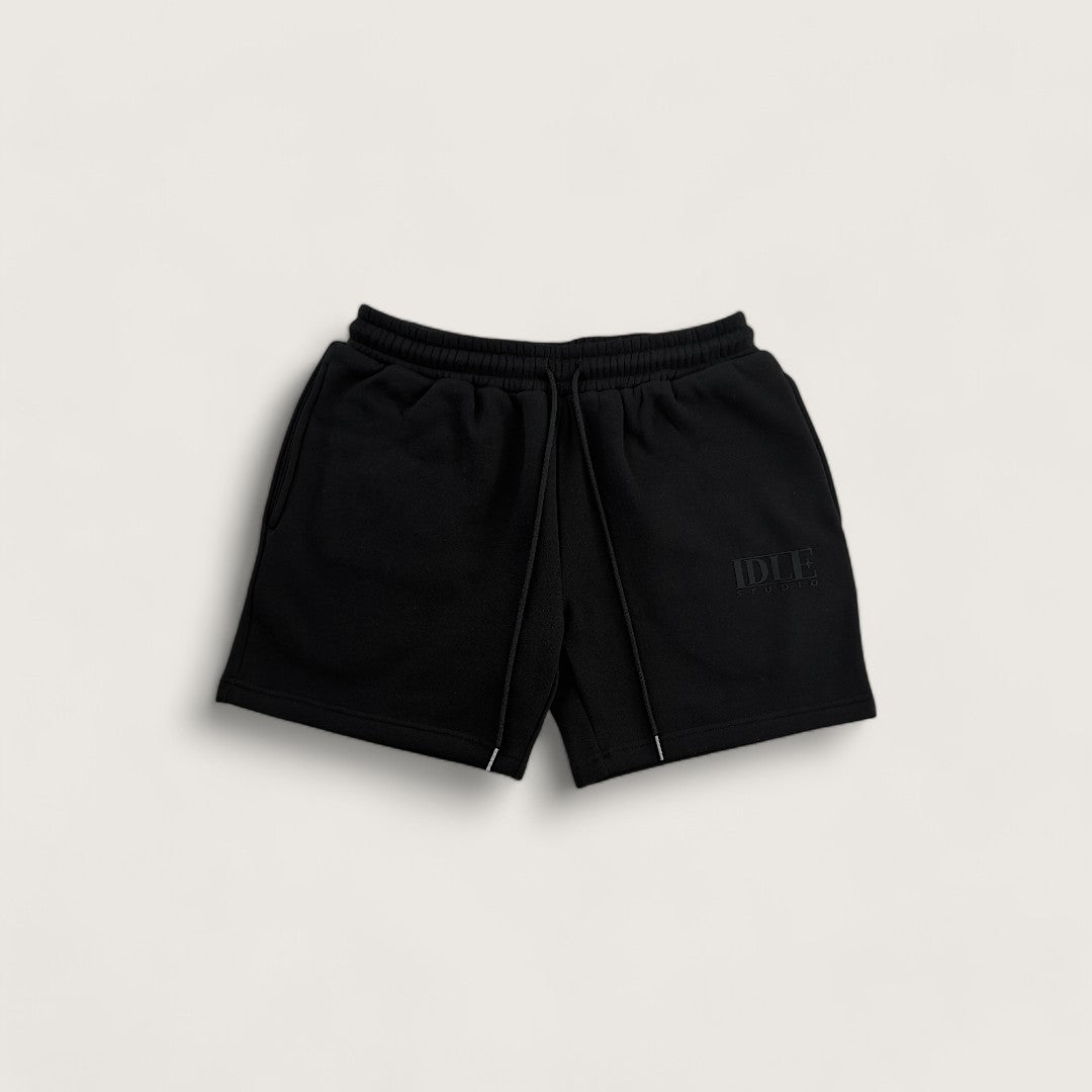 Idle Fleece Shorts - Jet Black